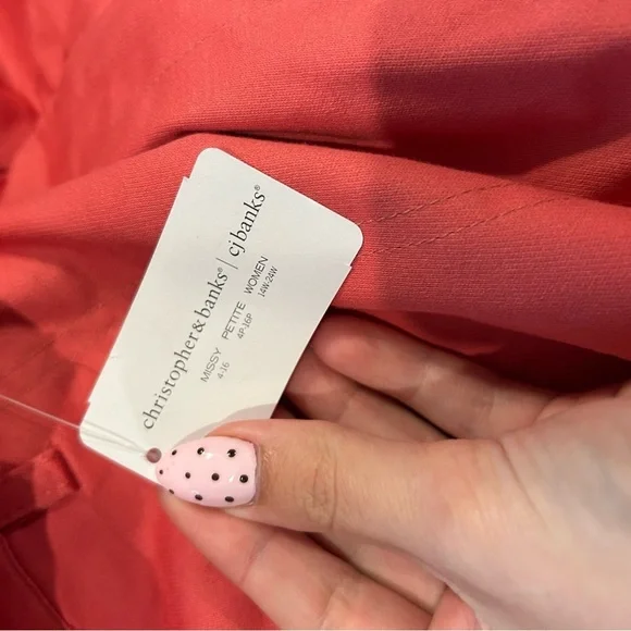 NWT Christopher & Banks Perfect Pant High Rise Cropped size 16 - Picture 4 of 7